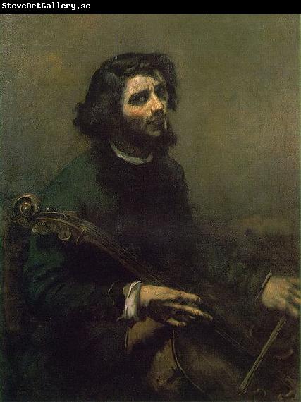 Gustave Courbet The Cellist